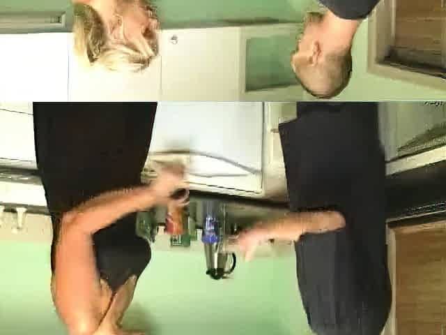 When young Joey forgets to clean the kitchen, the young guy
