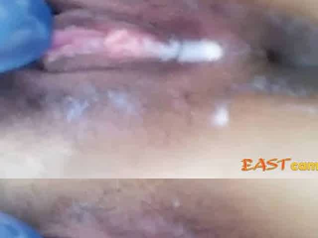 Asian Girl's Selfshot Contracting Orgasm