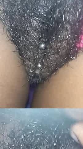 Rubbing My Busy Hairy Tight Pussy Closeup