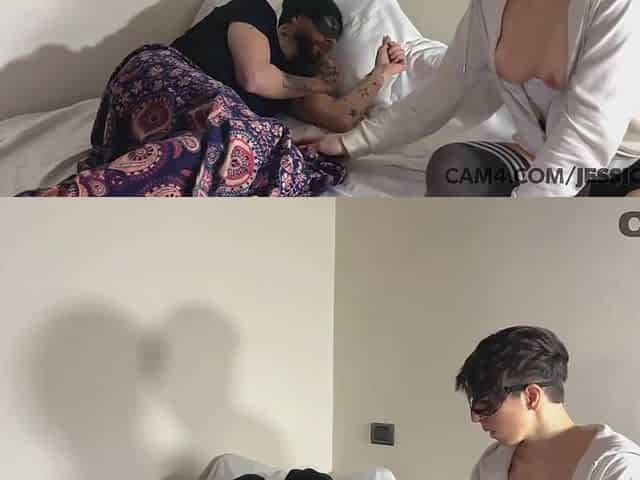 Masked amateur couple get busy enjoying oral and fucking