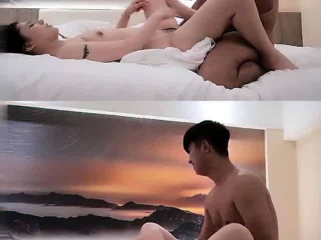 Amateur couple on real hidden cam
