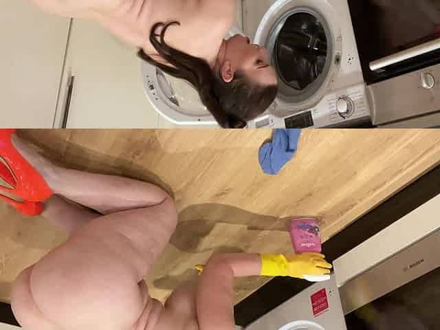 Latex Glove Fetish Trad Wife Begs for Cum Facial!!