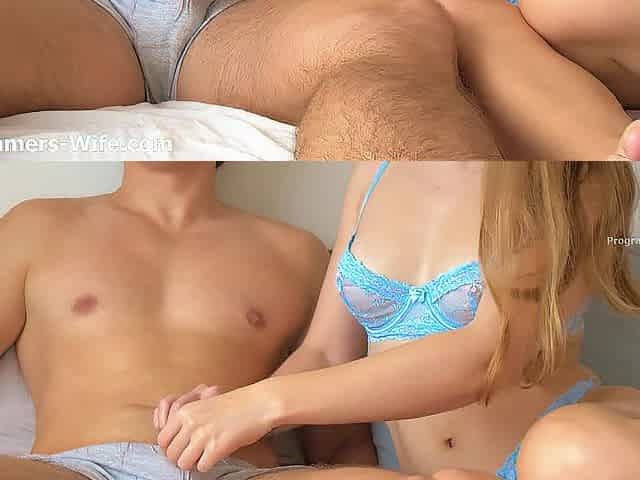 Large bouncing melons, Mutual masturbation until jizz flow - ProgrammersWife