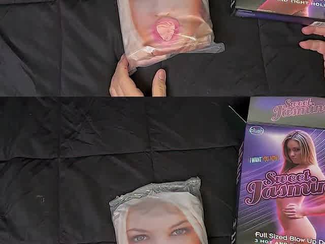 EDEN JOY PRODUCTS - Pleasant Jasmine Blowup (Inflatable) Sex Doll opening box