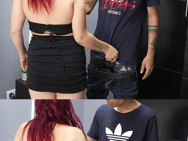 Cute Hot Colombian Gives a Big Cock Blowjob