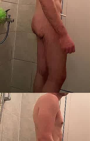 Peeing in the shower ( three:thirty - three:40 )