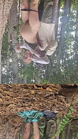 Wicked hiker bangs preggo wife on trail! (!Creampie finish and full clip on onlyfans!)