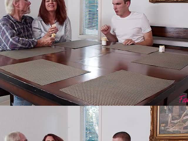 Andi James and Jessae Rosae - group sex party