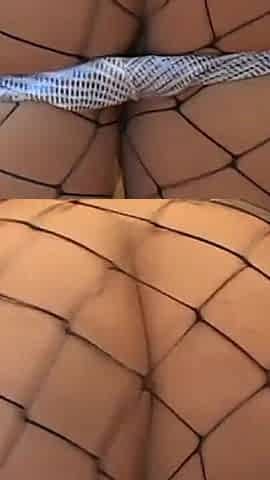 Blonde Nympho in Fishnets Gets Pussy Pounded Hard - Deep Thrust Creampie