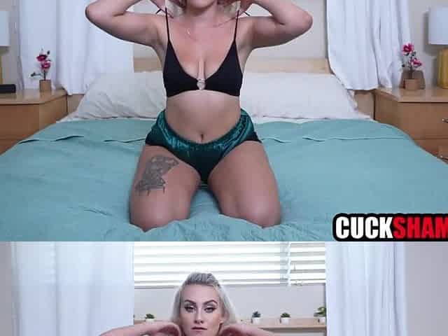 Wife screws other man & records it for pathetic cuckold hubby