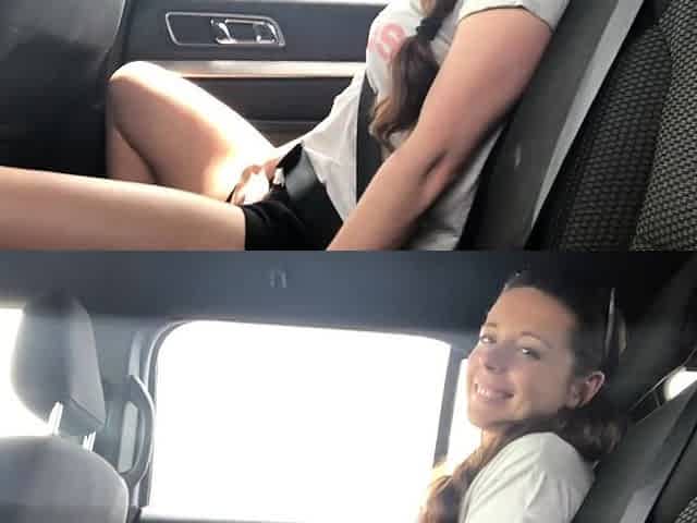 Taking an Uber and getting naughty in the backseat