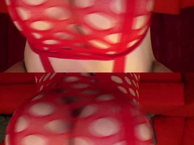 Busty babe playing with her big boobs