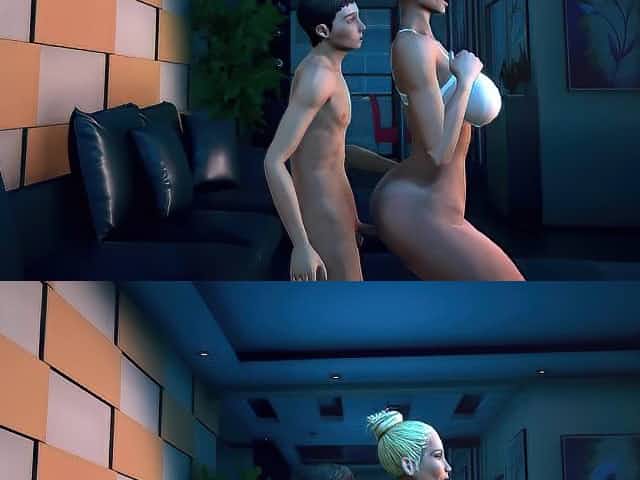 Stepmom catches stepson watching porn at night