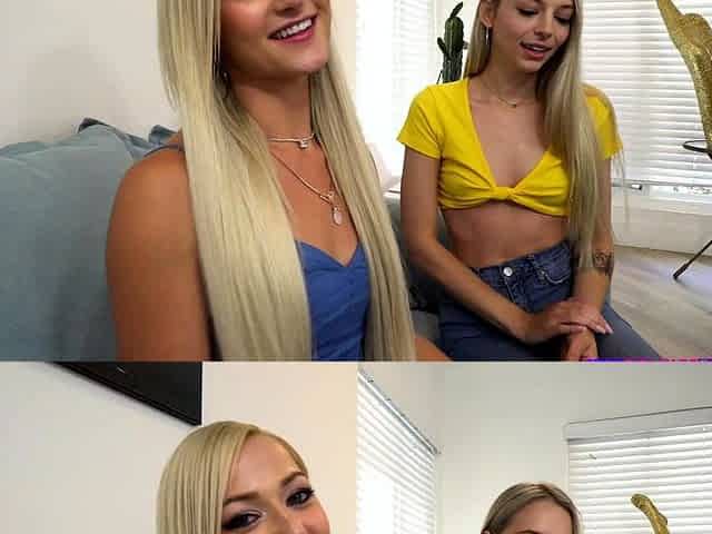 Amateur blondes pov blowjob and hardcore fun with lucky dude