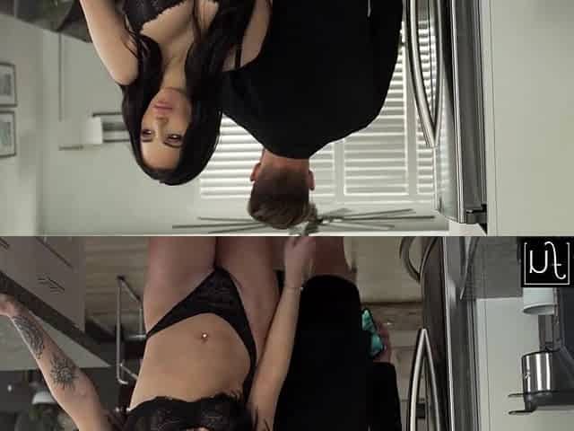 Breasty Brunette hair MJ Recent Gives A Fleshly BJ and Titty Bang - S12:E12