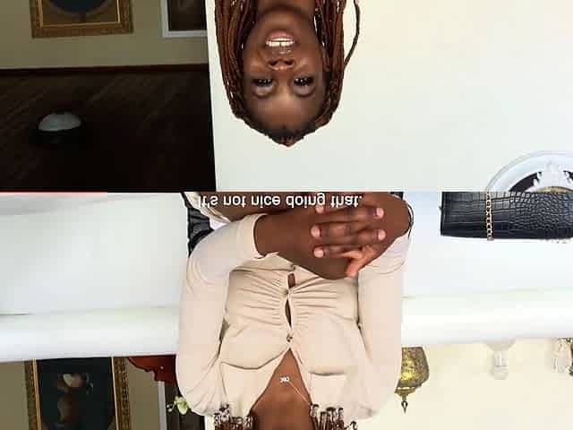I took this BIG ASS EBONY GIRL while her man called