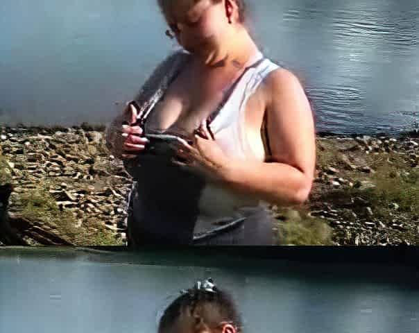 Hot brunette big boobs toying pink pussy