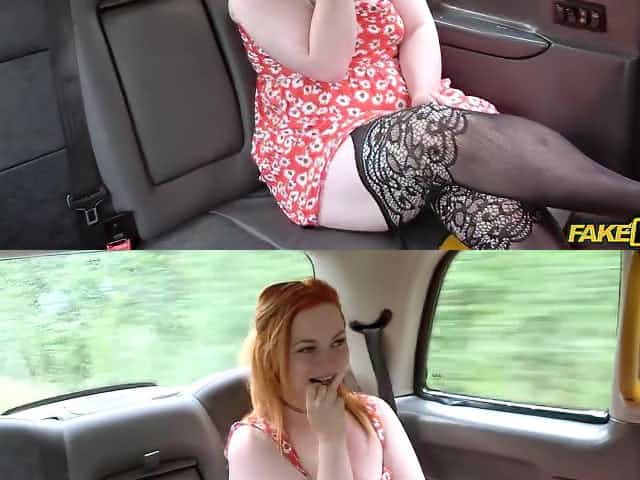 Fat cow in black stockings sucking and fucking John's cock