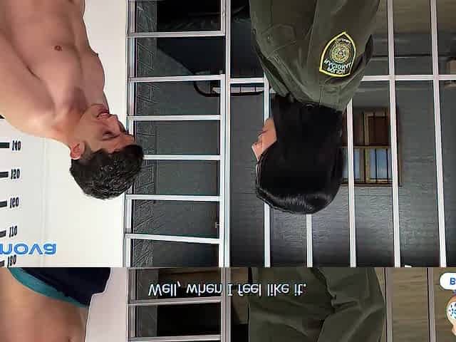Colombian police stop a nerdy stud & screw him in the station until creampie! Pipeboy1 & Kylei Ellish