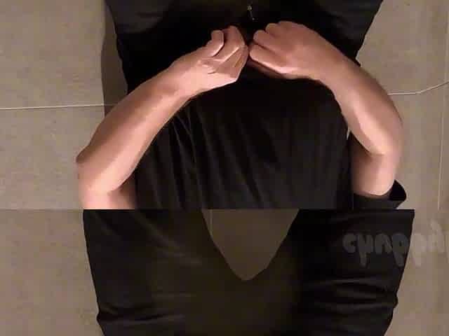 Chubbykaot Edging Cums in the Gym Washroom