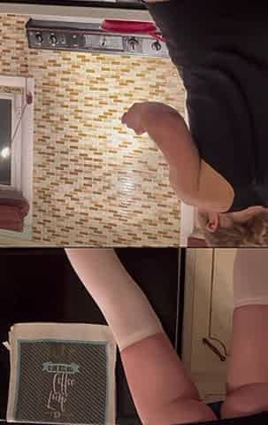 Here Is Part One of a Sexy Booty Tease Video of Me Cooking Some Chewy Treats