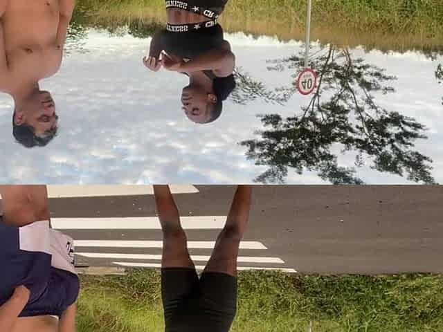I was running when a youthful guy invited me to go to his abode to gulp water. In fact, I got milk on my face.