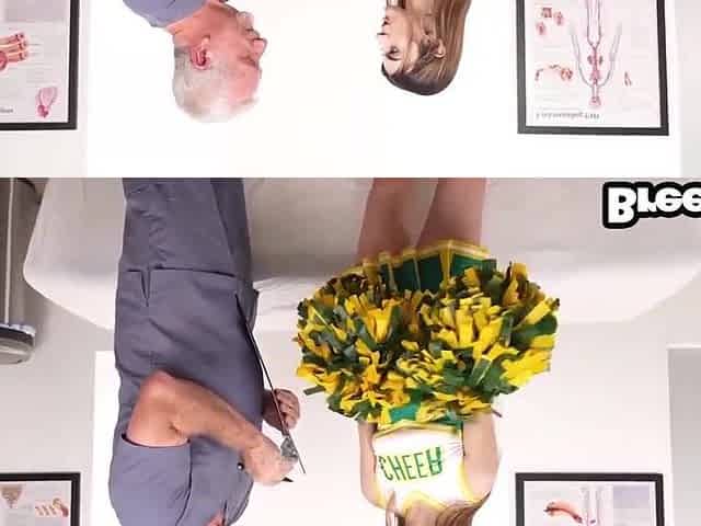 68 YO Doctor Knocks up twenty year old cheerleader - Julia James Breed Me