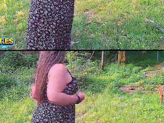 SLUT IS PICKED UP IN THE WOODS AND DRILLED