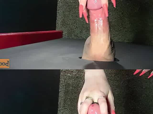 Hard Schlong Gets Edged & Ruined three Times At The Gloryhole