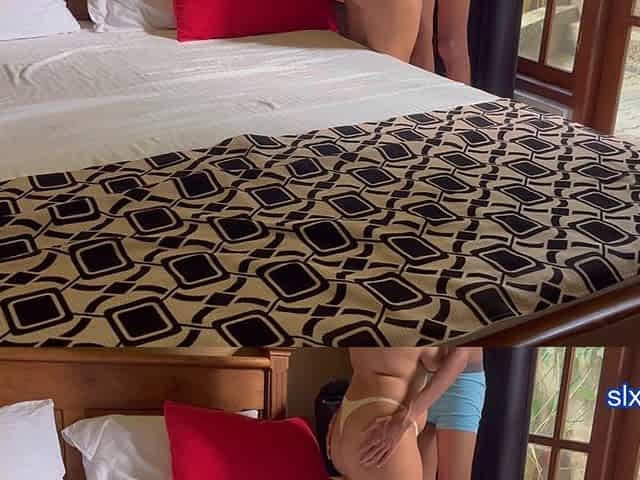 Hot Couple Have Sex on Beach Hotel