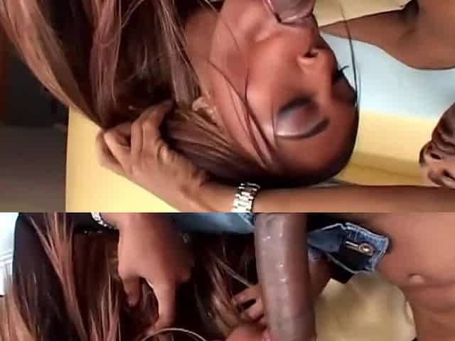 Ebony teen gets screwed by her step father