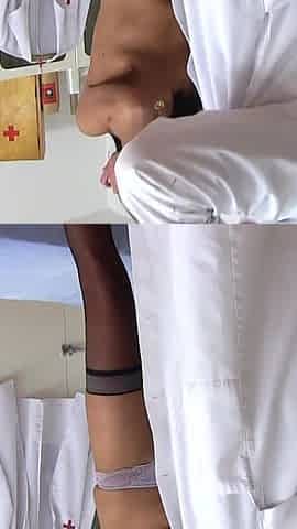 Mature gyno spot - old perverted gyno doc secretly records his young female patient on cam