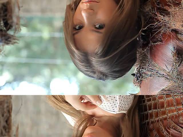 Cute babe Guerlain demonstrates her juicy ass