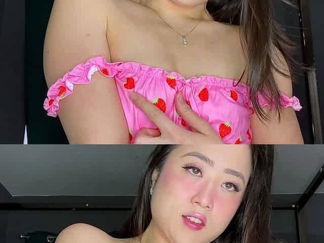 Facetiming Your Asian GF for a Valentine-s JOI - ASMR Cum