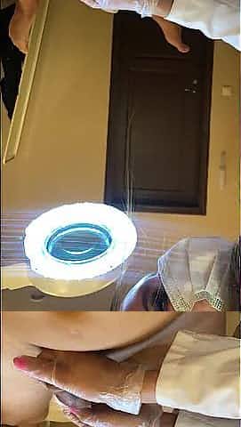 rod wax depilation by Beginner cute beauty / holds my foreskin