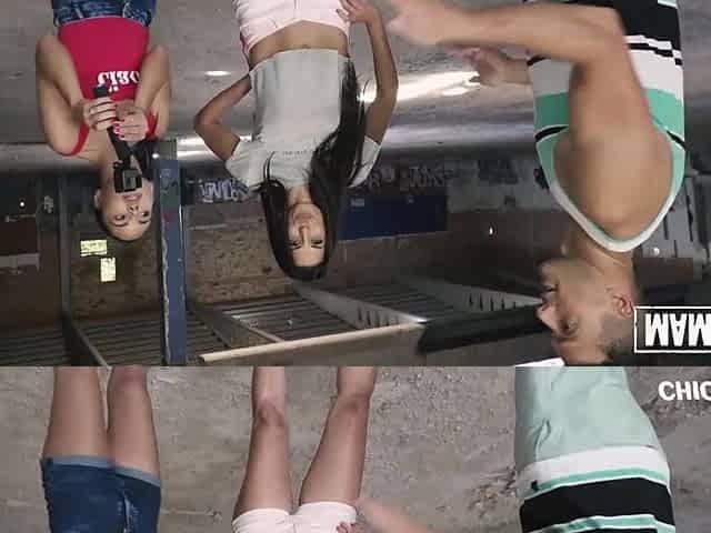 Mamacitaz - Apolonia Lapiedra & Alexa Tomas - Wild Ffm Trio in Public With 2 Excited Spanish Honeys