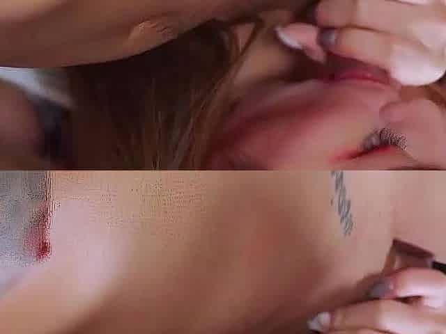 Busty Asian Girl in White Bodysuit Gives Her Man a Hard