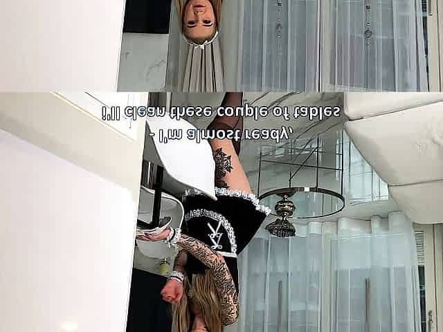 Hawt small maid gets screwed by her client