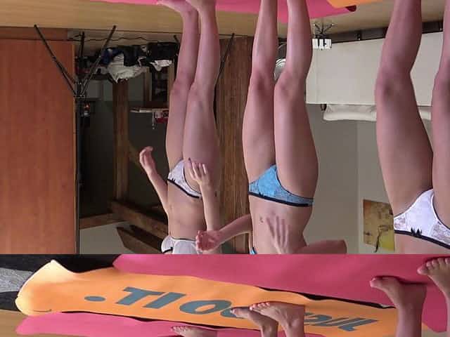 Lingerie Sports at Home, Fitness in Lingerie, Lace Panties