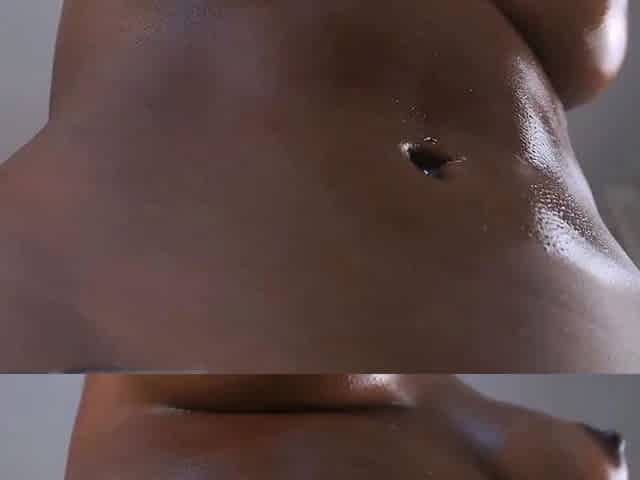 Misterious ebony model