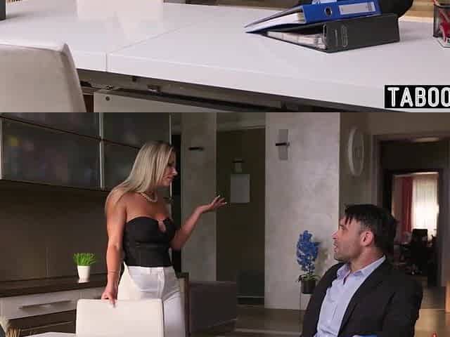 Blond mother I'd like to fuck Shalina Devine suggests her coworker a smack of her soaked butt