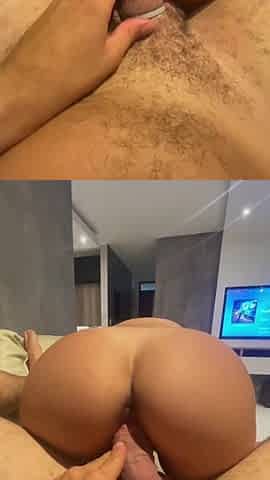 Huge round butt perfectly matches a giant cock that fucks it hard