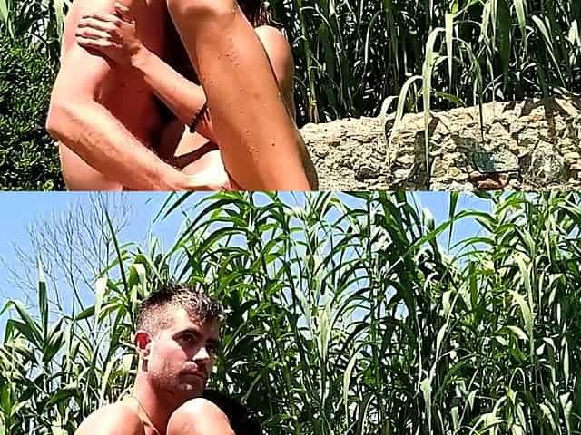 Outdoor Sex Exposed: Big Cock Surprise for a Petite Brunette