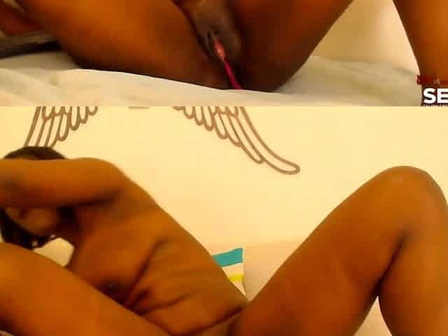 Ebony Black Destroys Her Cunt