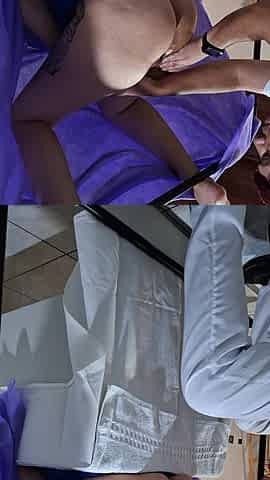 The Gynecological Exam Ends with the Patient's Orgasm and the Doctor's Cumshot.