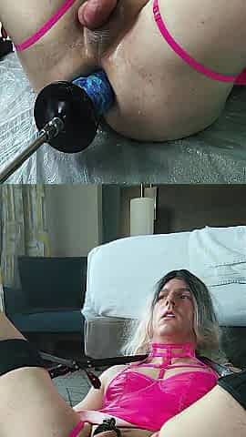 Ultimate Sissy Whore Screw Machine Anal Destruction - Gaping & Gooning