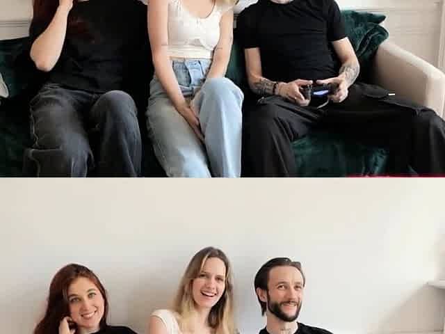 Lucky Guy Gets 2 French Beauties for FFM Threesome