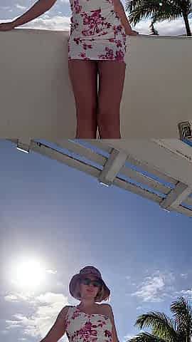 Standing Piddle Throughout My Lace Strap on the Roof