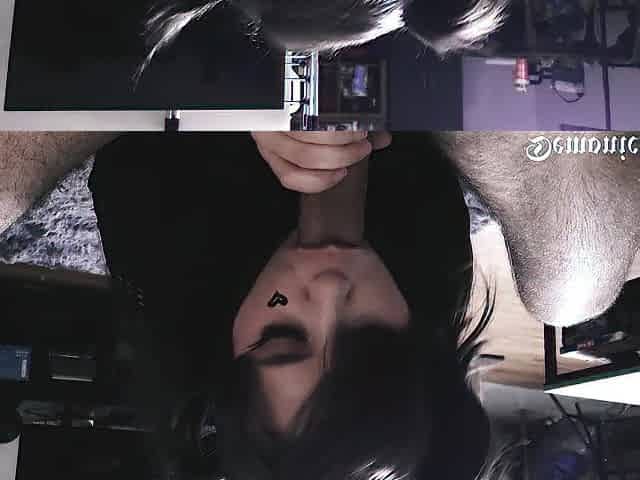 Cute Hot Emo GF Gives an Ahegao Deepthroat [POV ORAL JOB]