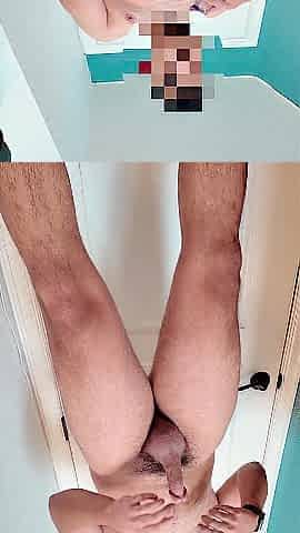 Petite Cock Latino Blows His Load